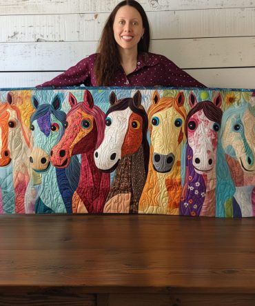 Giggle Gallop Quilted Table Runner