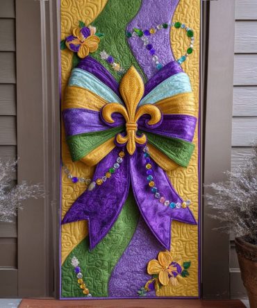 Gilded Revel Quilted Door Cover