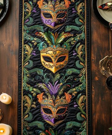 Glitter Carnival Quilted Table Runner