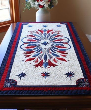 Glory Garland Quilted Table Runner