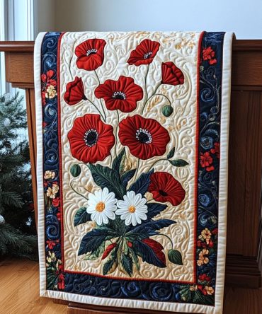 Glory And Grace Cross Quilted Table Runner