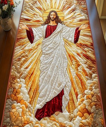 Glory In The Clouds Quilted Table Runner