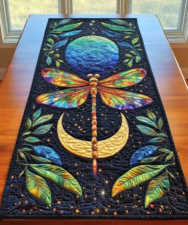 Glowing Glider Quilted Table Runner