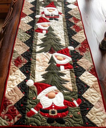 Gnome Greetings Quilted Table Runner