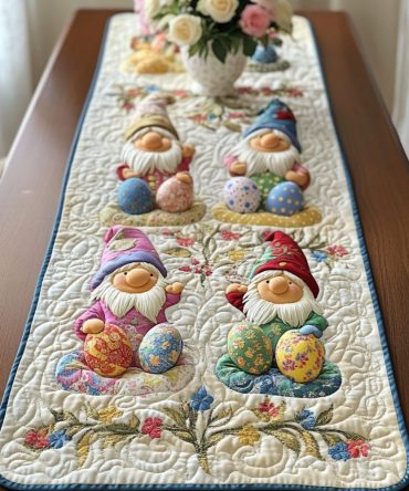 Gnome Blessing Quilted Table Runner