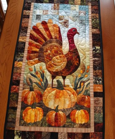 Gobble Gobble Quilted Table Runner