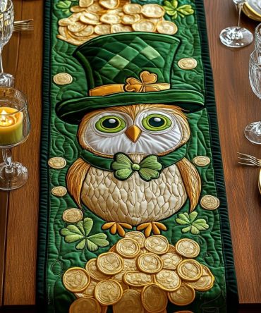 Gold Harvest Quilted Table Runner