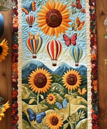 Golden Days Journey Quilted Table Runner