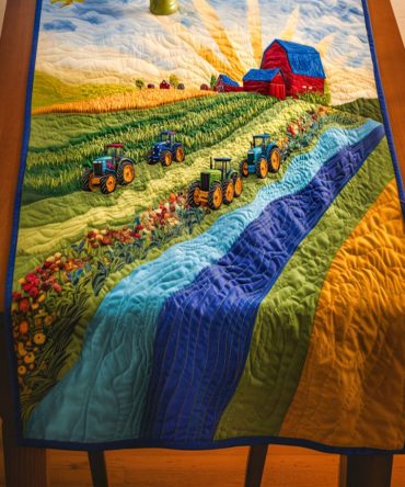 Golden Fields Quilted Table Runner