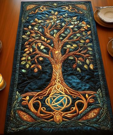 Golden Fields Quilted Table Runner