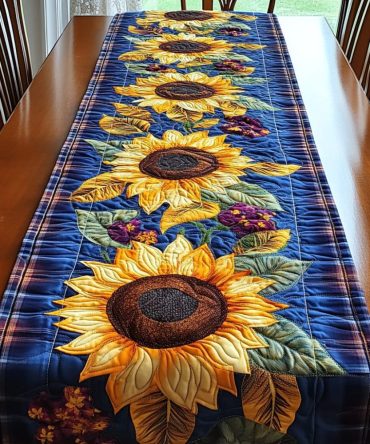 Golden Harvest Quilted Table Runner