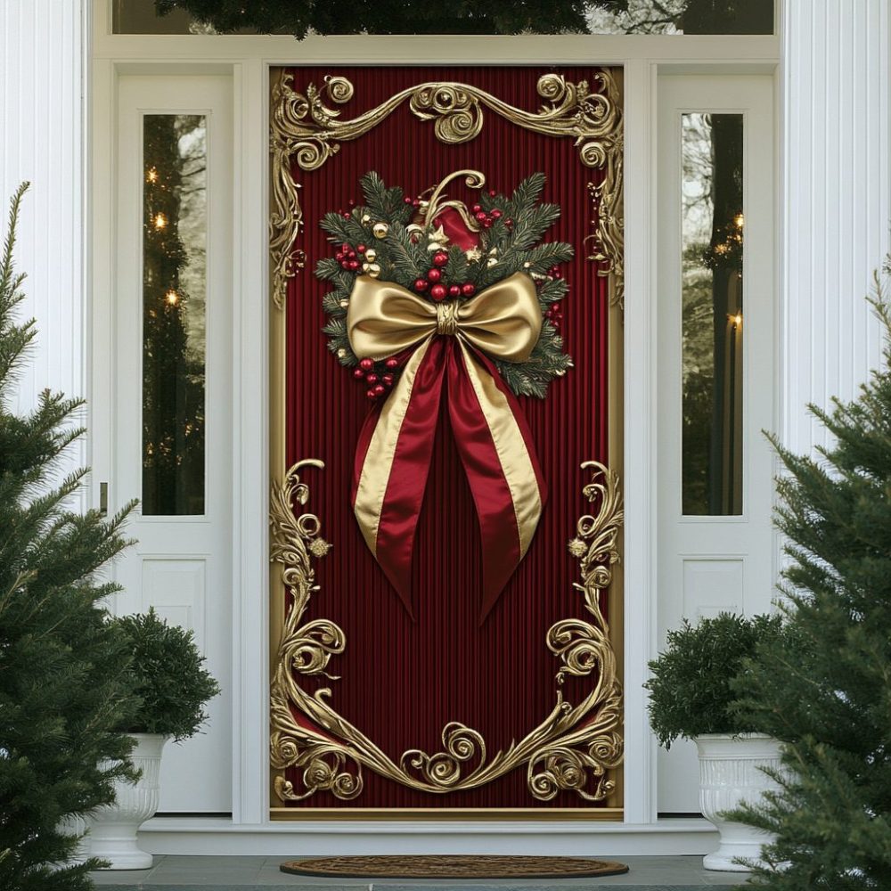 Golden Joy Quilted Door Cover