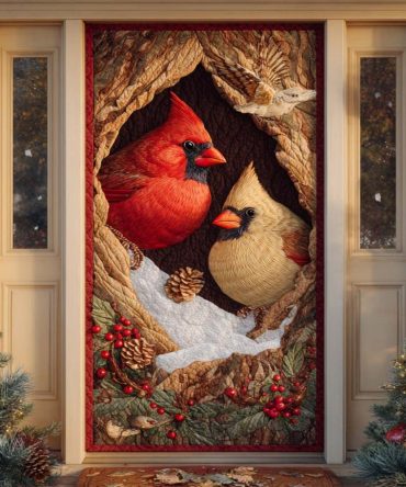 Golden Light Companions Quilted Door Cover