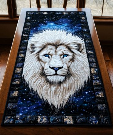 Golden Mane Quilted Table Runner