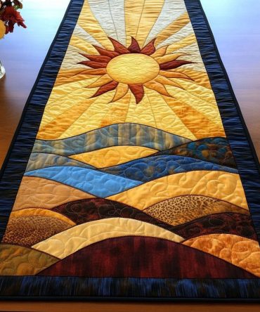 Golden Plains Quilted Table Runner