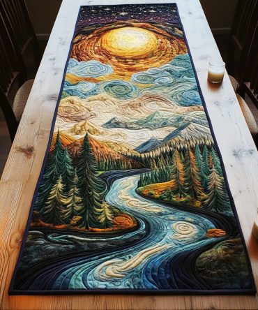 Golden River Quilted Table Runner