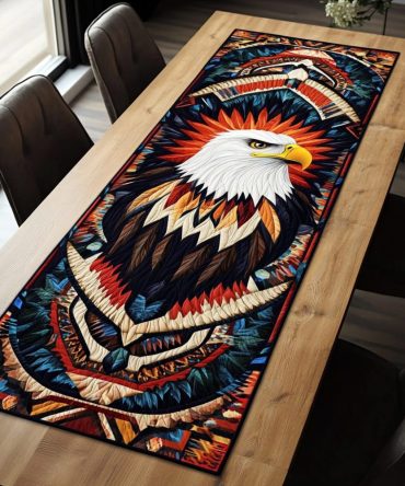 Golden Talon Quilted Table Runner