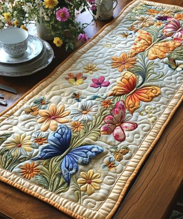 Gossamer Dreams Quilted Table Runner