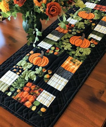 Grateful Table Quilted Table Runner