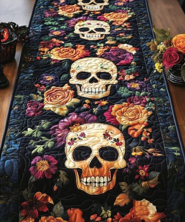 Grim Grimoire Quilted Table Runner