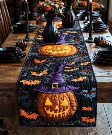 Grin Glow Quilted Table Runner