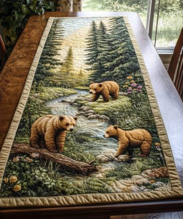 Grizzly Trail Quilted Table Runner