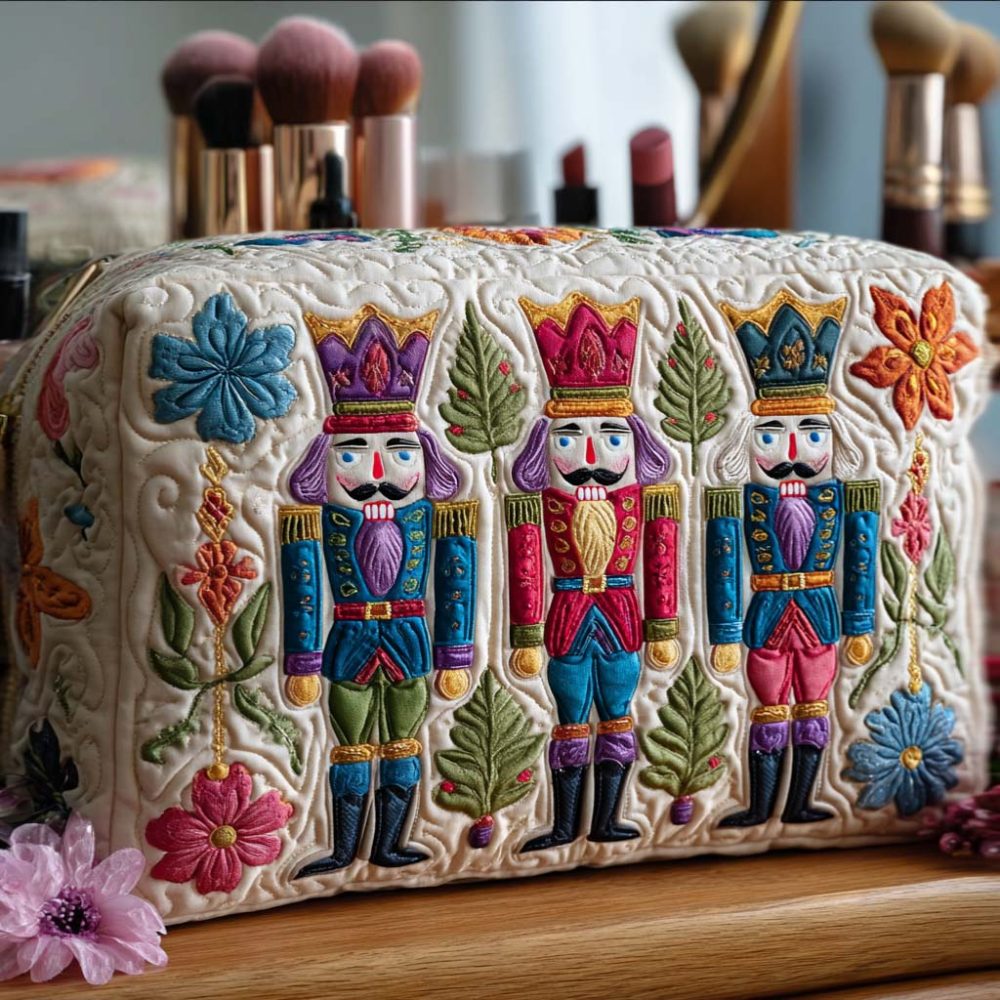 Guard Of Cheer Quilted Makeup Bag