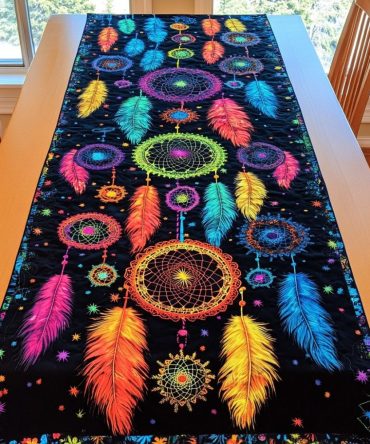 Guardian Catcher Quilted Table Runner