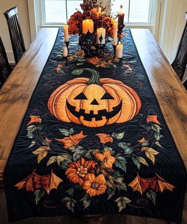 Halloween Cheer Quilted Table Runner