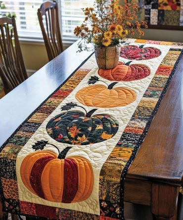 Halloween Harvest Quilted Table Runner