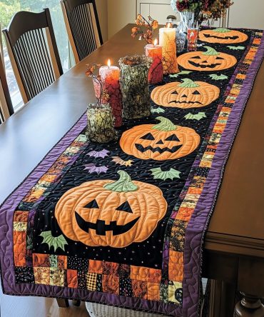 Halloween Harvest Quilted Table Runner