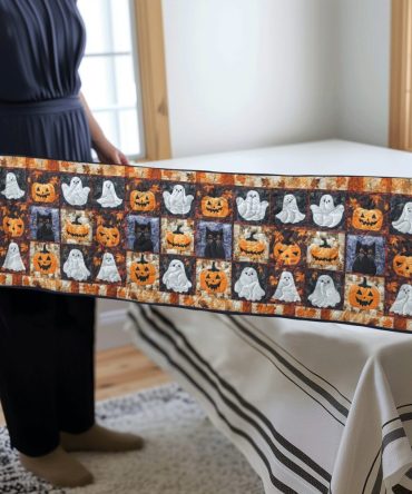 Halloween Night Quilted Table Runner