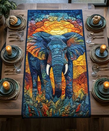 Harmonious Herd Quilted Table Runner