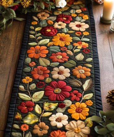 Harvest Charm Quilted Table Runner