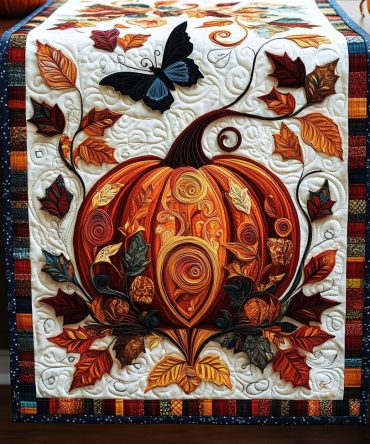 Harvest Glow Quilted Table Runner