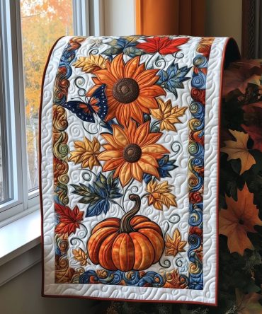 Harvest Glow Quilted Table Runner