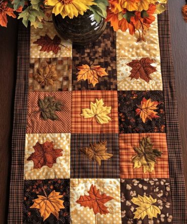 Harvest Maple Dream Quilted Table Runner