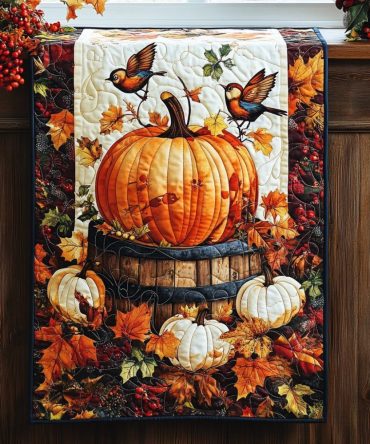 Harvest Moon Quilted Table Runner