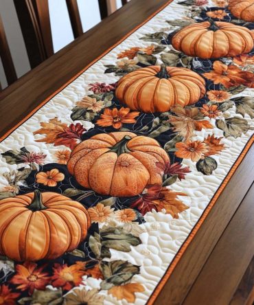 Harvest Mosaic Quilted Table Runner