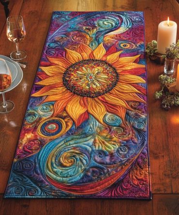 Harvest Radiance Quilted Table Runner