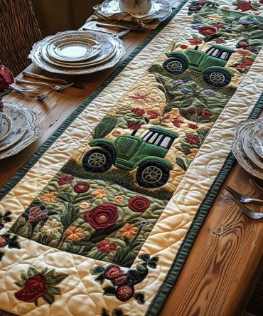 Harvest Ride Quilted Table Runner
