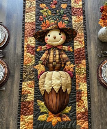 Harvest Scarecrow Quilted Table Runner