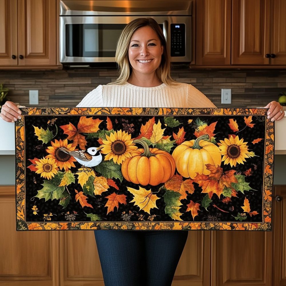 Harvest Time Quilted Table Runner