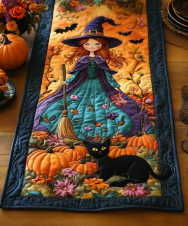 Haunted Glow Quilted Table Runner