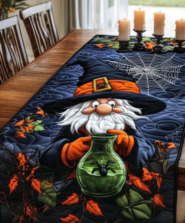 Haunted Houses Quilted Table Runner