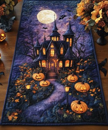 Haunted Howl Quilted Table Runner