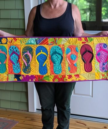 Hawaii Flip-Flops Quilted Table Runner