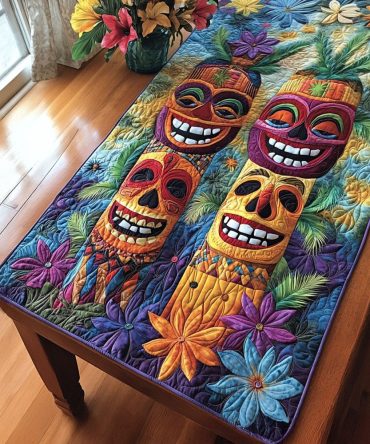 Hawaiian Breeze Quilted Table Runner