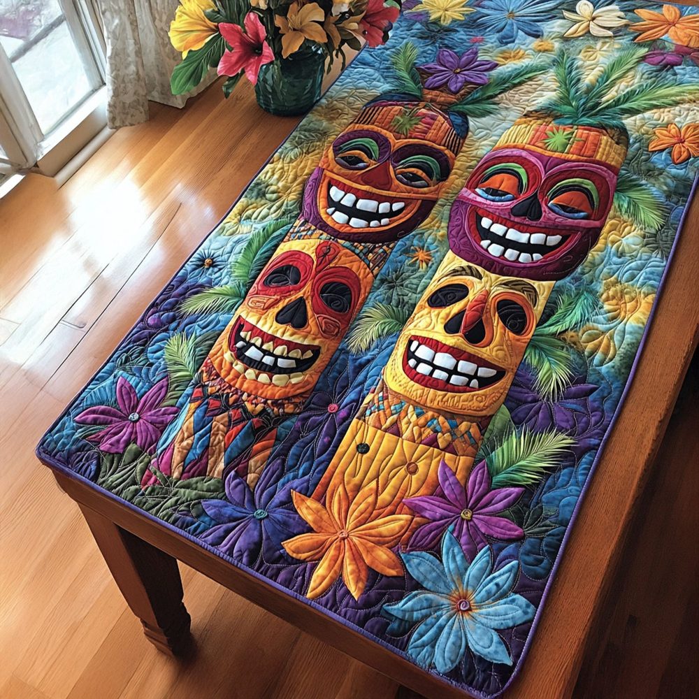 Hawaiian Breeze Quilted Table Runner