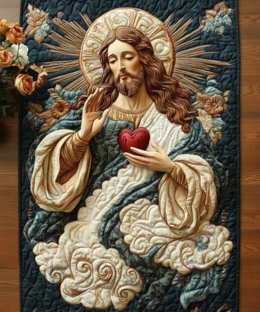 He Lives Quilted Table Runner